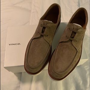 VINCE | wellington suede moc toe derby, size 9